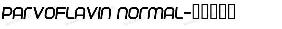 Parvoflavin Normal字体转换